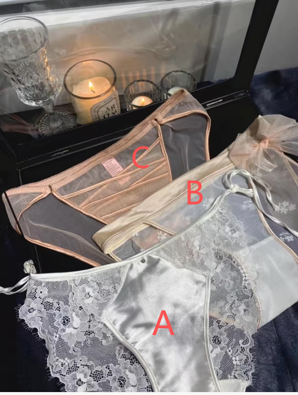 White Floral Lace Thong