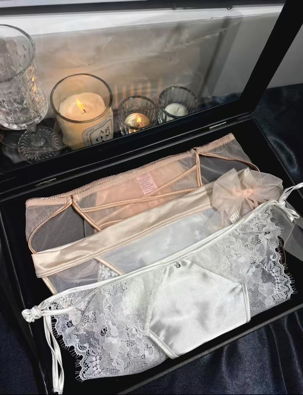 White Floral Lace Thong